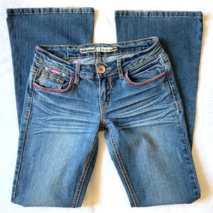 super cute boot cut jeans with boho embroidery